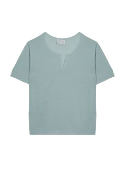 Maison Montagut T-Shirt Col Tunisien En Lin Flamme - Boheme><noscript><img width=