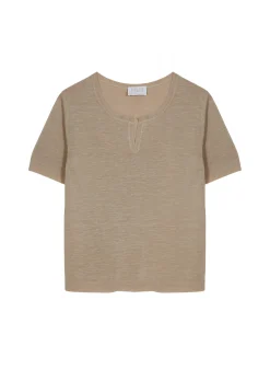 Maison Montagut T-Shirt Col Tunisien En Lin Flamme - Boheme><noscript><img width=