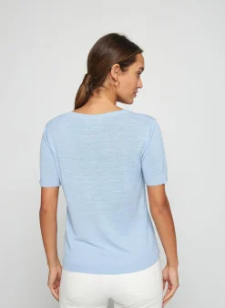 Maison Montagut T-Shirt Col Tunisien En Lin Flamme - Boheme><noscript><img width=