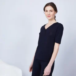 Maison Montagut T-Shirt En Bambou Cachemire - Henne><noscript><img width=