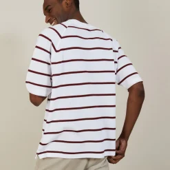 Maison Montagut T-Shirt En Coton A Rayures - Patrick><noscript><img width=