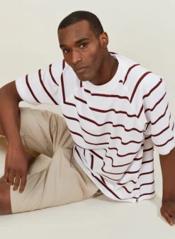 Maison Montagut T-Shirt En Coton A Rayures - Patrick><noscript><img width=