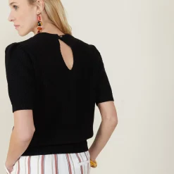 Maison Montagut T-Shirt En Coton Bio Grosse Maille - Marie><noscript><img width=