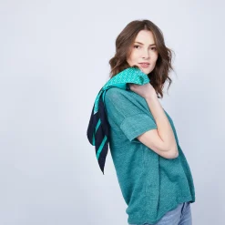 Maison Montagut T-Shirt En Lin Col V Boutonne - Maati><noscript><img width=