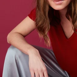 Maison Montagut T-Shirt En Lin Flamme - Balkan><noscript><img width=