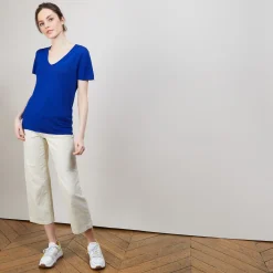 Maison Montagut T-Shirt En Lin Flamme - Balkan><noscript><img width=