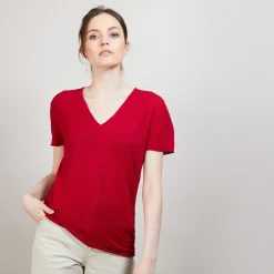 Maison Montagut T-Shirt En Lin Flamme - Balkan><noscript><img width=