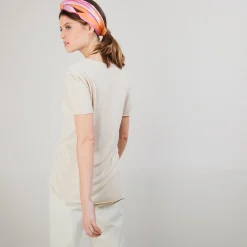 Maison Montagut T-Shirt En Lin Flamme - Balkan><noscript><img width=