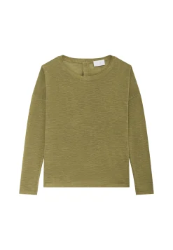 Maison Montagut T-Shirt En Lin Flamme Boutonne Dos - Polly><noscript><img width=