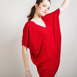 Maison Montagut T-Shirt Long En Lin Flamme - Bil><noscript><img width=