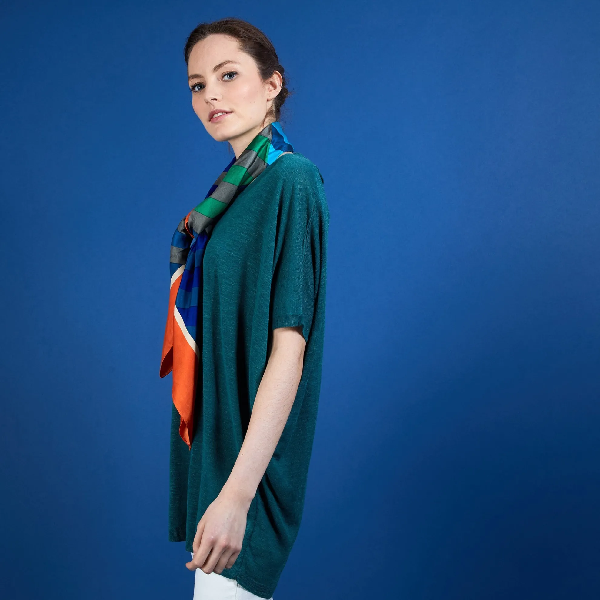 Maison Montagut T-Shirt Long En Lin Flamme - Bil>Femme T-Shirts