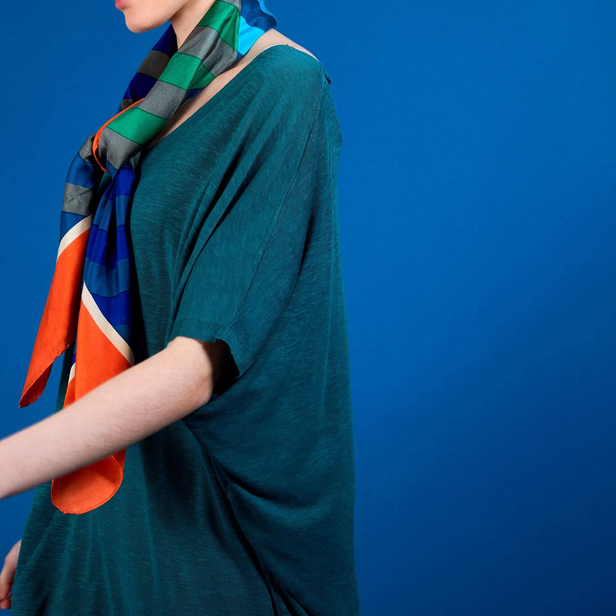 Maison Montagut T-Shirt Long En Lin Flamme - Bil>Femme T-Shirts