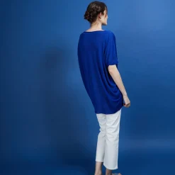 Maison Montagut T-Shirt Long En Lin Flamme - Bil><noscript><img width=