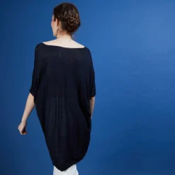 Maison Montagut T-Shirt Long En Lin Flamme - Bil><noscript><img width=