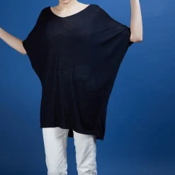 Maison Montagut T-Shirt Long En Lin Flamme - Bil><noscript><img width=