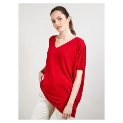 Maison Montagut T-Shirt Long En Lin Flamme - Bil><noscript><img width=