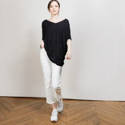 Maison Montagut T-Shirt Long En Lin Flamme - Bil><noscript><img width=