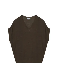 Maison Montagut T-Shirt Manche Chauve-Souris En Lin Flamme - Tarra><noscript><img width=