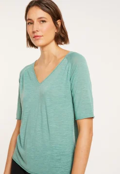 Maison Montagut T-Shirt Manches Coudes En Lin Flamme - Bonbon><noscript><img width=