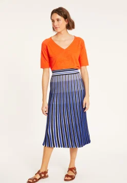 Maison Montagut T-Shirt Manches Coudes En Lin Flamme - Bonbon><noscript><img width=