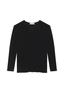 Maison Montagut T-Shirt Manches Longues En Bambou Cachemire A Fentes - Aelys><noscript><img width=