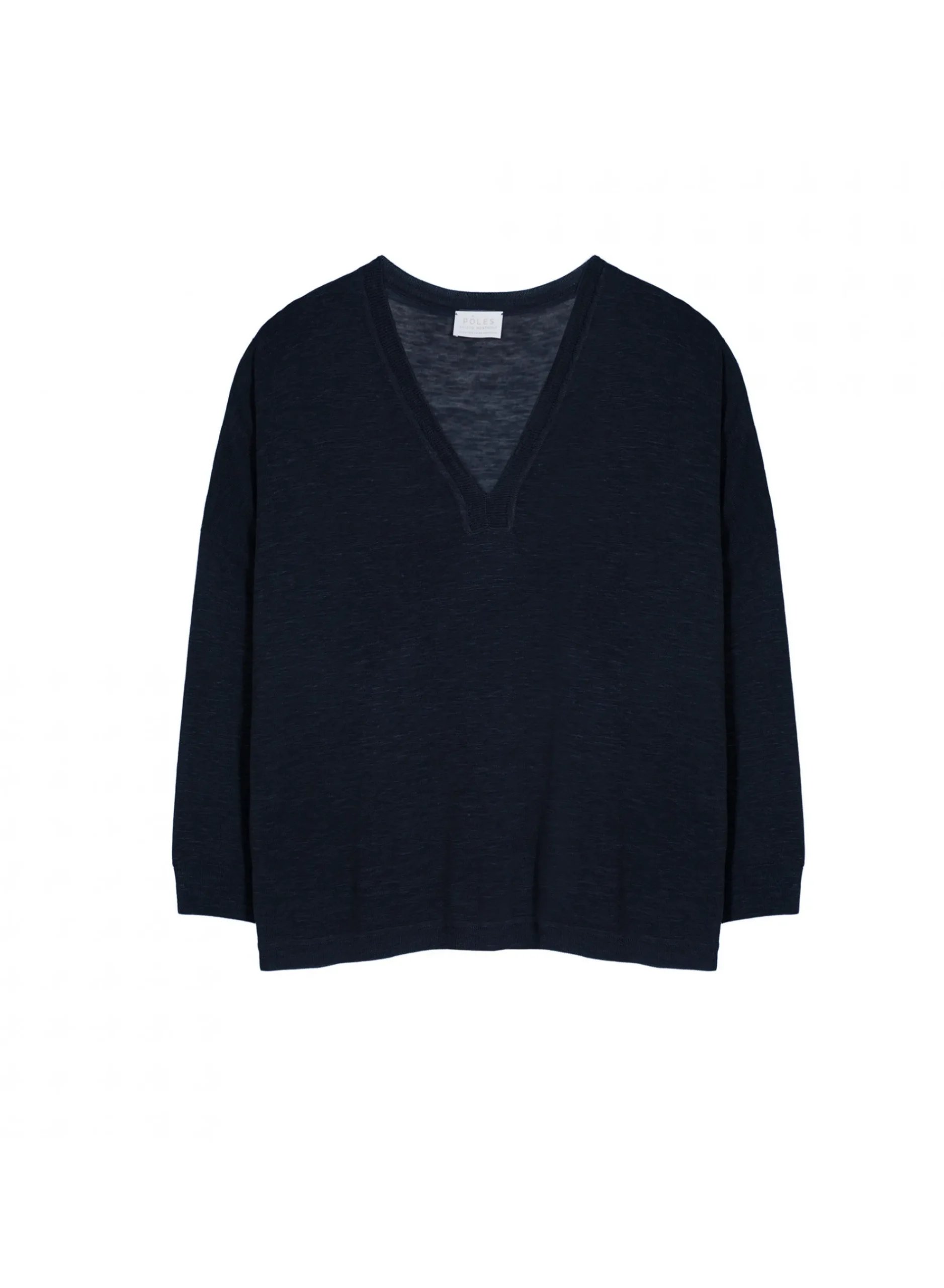Maison Montagut T-Shirt Oversize Col V En Lin Flamme - Beja>Femme T-Shirts