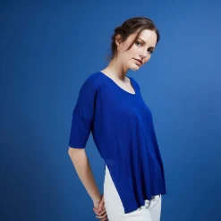 Maison Montagut T-Shirt Oversize En Lin Flamme - Batalya><noscript><img width=