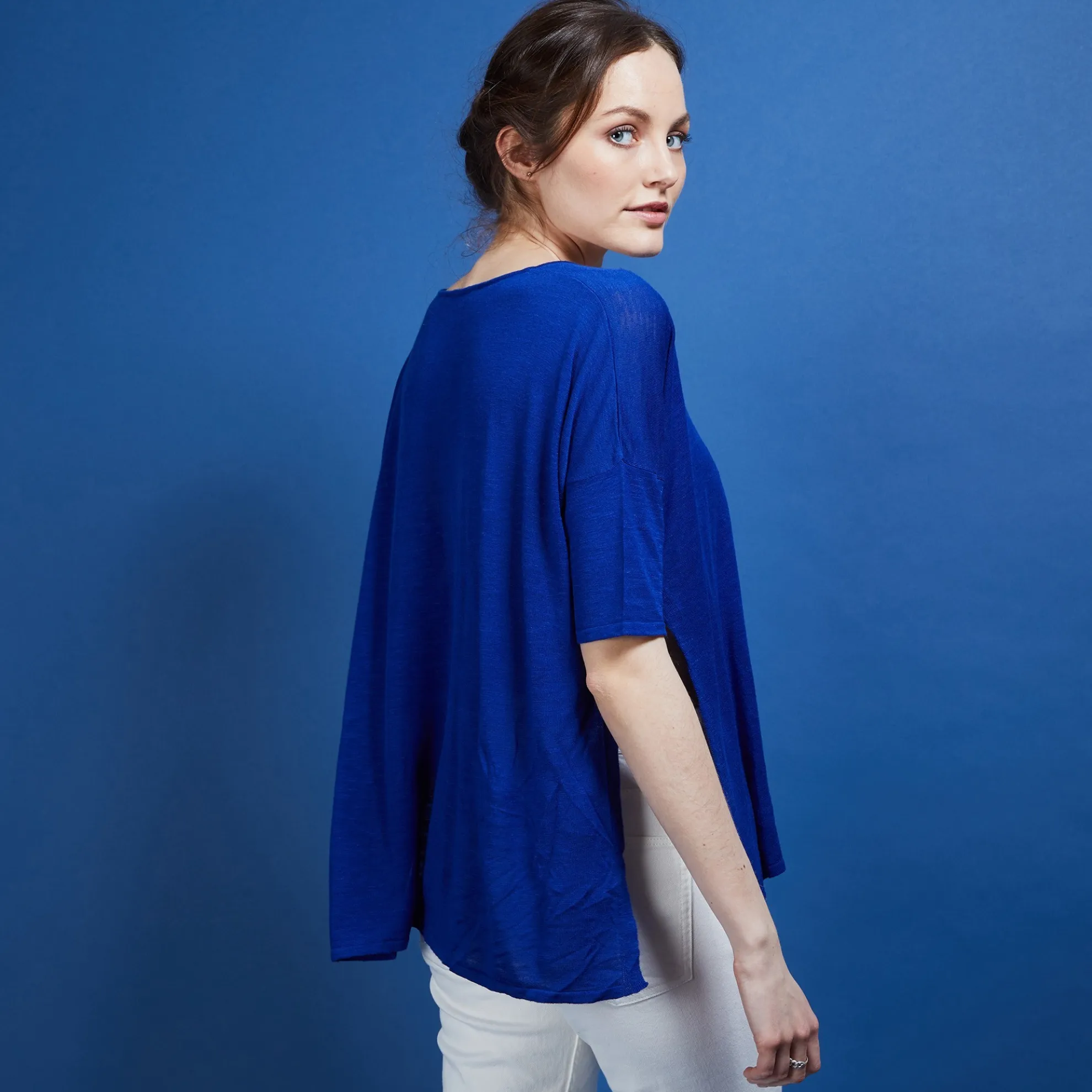 Maison Montagut T-Shirt Oversize En Lin Flamme - Batalya>Femme T-Shirts