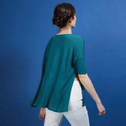 Maison Montagut T-Shirt Oversize En Lin Flamme - Batalya><noscript><img width=