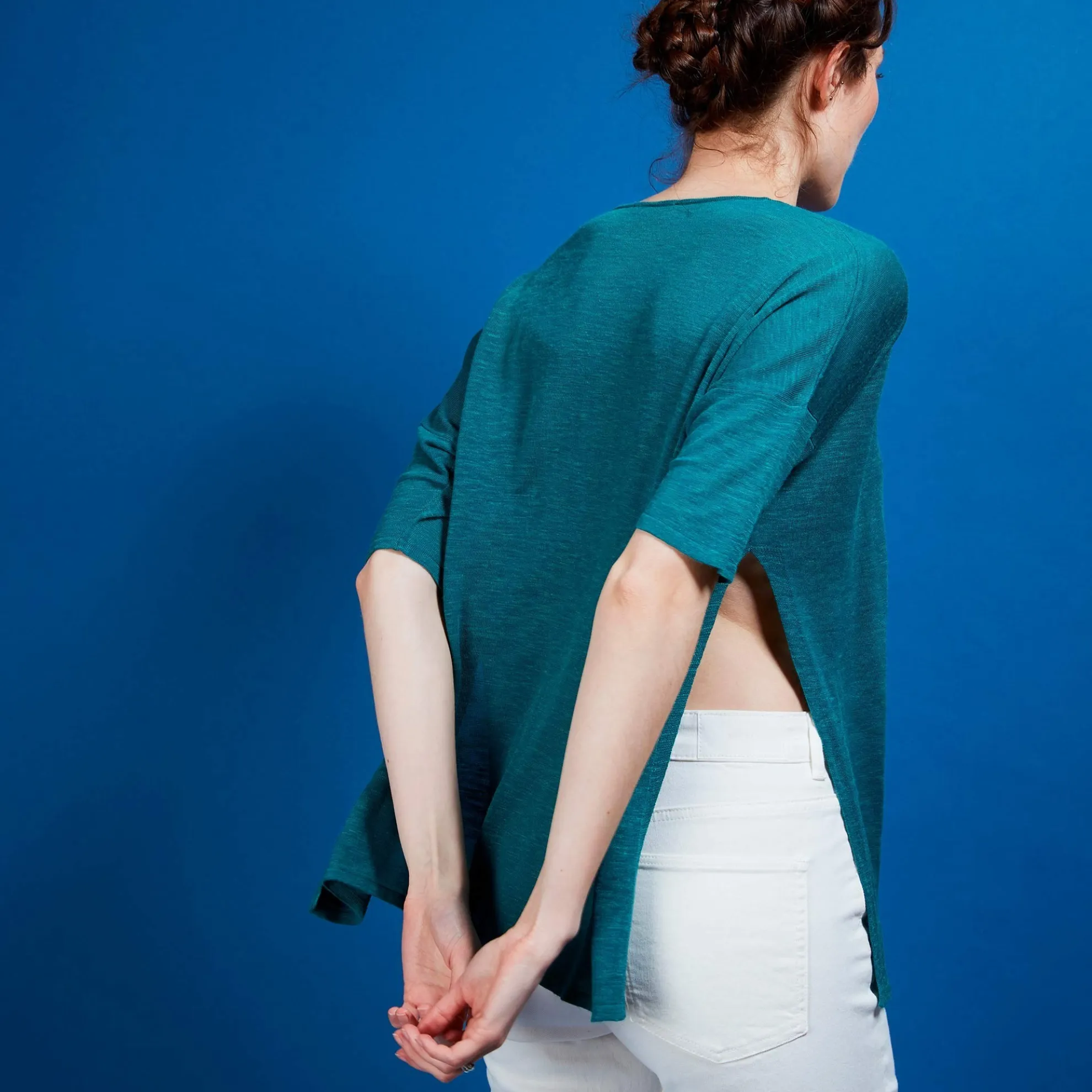 Maison Montagut T-Shirt Oversize En Lin Flamme - Batalya>Femme T-Shirts