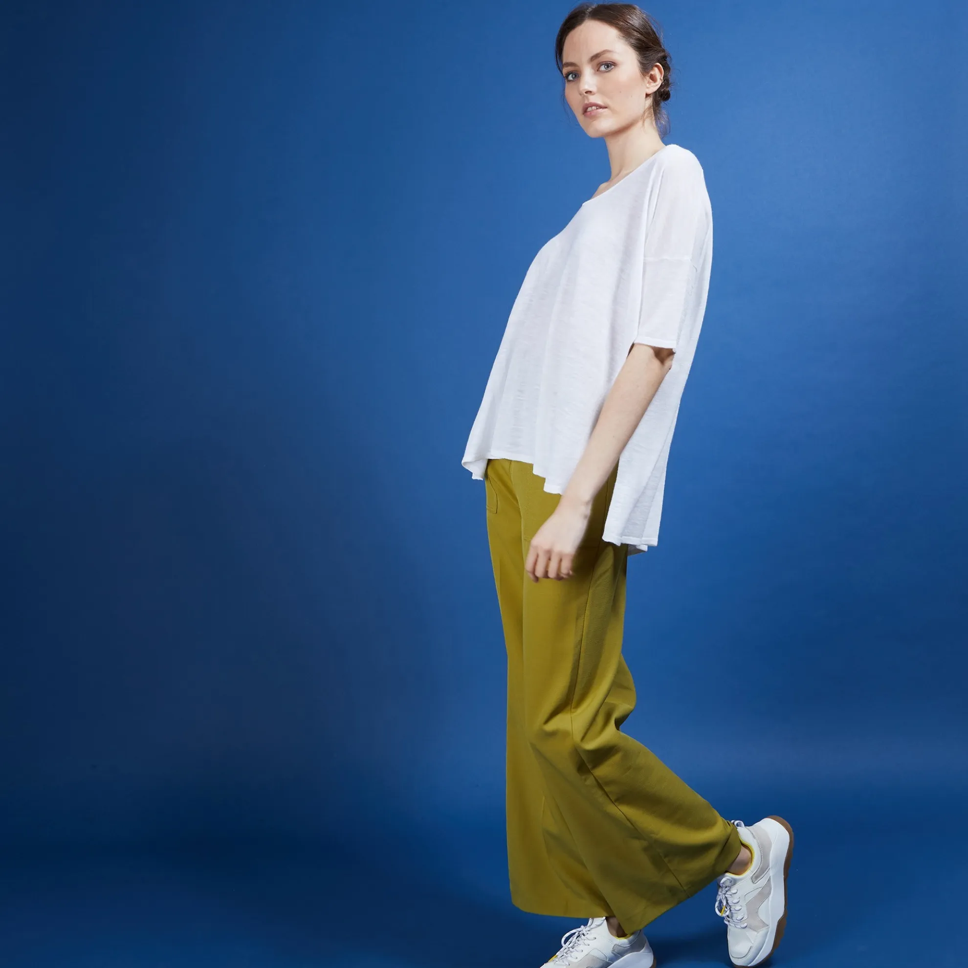 Maison Montagut T-Shirt Oversize En Lin Flamme - Batalya>Femme T-Shirts