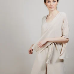 Maison Montagut T-Shirt Oversize En Lin Flamme - Batalya><noscript><img width=