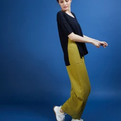 Maison Montagut T-Shirt Oversize En Lin Flamme - Batalya><noscript><img width=