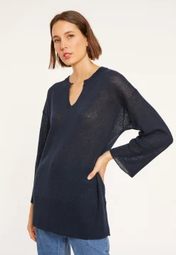 Maison Montagut Tunique Ample Col V En Lin - Marielle><noscript><img width=