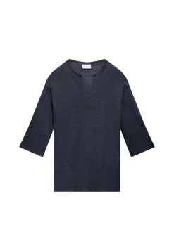 Maison Montagut Tunique Ample Col V En Lin - Marielle><noscript><img width=