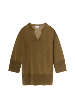 Maison Montagut Tunique Ample Col V En Lin - Marielle><noscript><img width=