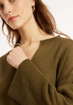 Maison Montagut Tunique Ample Col V En Lin - Marielle><noscript><img width=