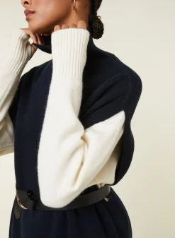 Maison Montagut Tunique Sans Manches Col Montant En Laine Et Cachemire - Garance><noscript><img width=