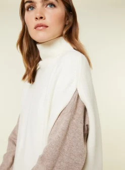 Maison Montagut Tunique Sans Manches Col Montant En Laine Et Cachemire - Garance><noscript><img width=