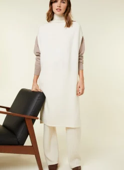 Maison Montagut Tunique Sans Manches Col Montant En Laine Et Cachemire - Garance><noscript><img width=