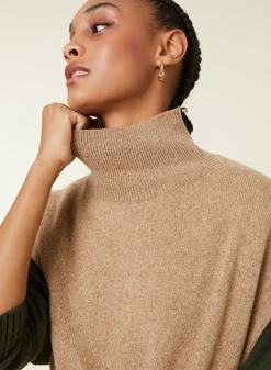 Maison Montagut Tunique Sans Manches Col Montant En Laine Et Cachemire - Garance><noscript><img width=