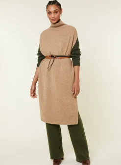 Maison Montagut Tunique Sans Manches Col Montant En Laine Et Cachemire - Garance><noscript><img width=