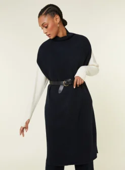 Maison Montagut Tunique Sans Manches Col Montant En Laine Et Cachemire - Garance><noscript><img width=