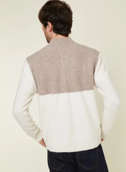 Maison Montagut Veste Boutonnee A Poches En Cachemire 4 Fils - Farell><noscript><img width=