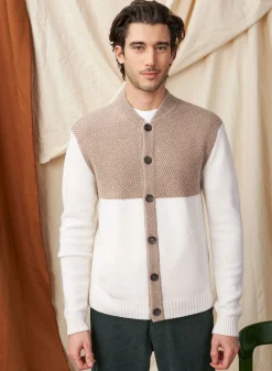 Maison Montagut Veste Boutonnee A Poches En Cachemire 4 Fils - Farell><noscript><img width=