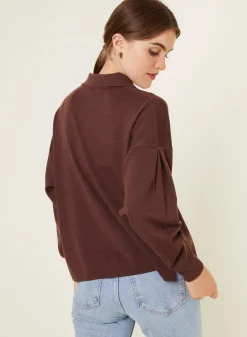 Maison Montagut Veste Boutonnee Col Polo En Laine Merinos - Gabriella><noscript><img width=