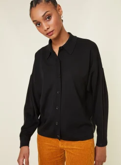 Maison Montagut Veste Boutonnee Col Polo En Laine Merinos - Gabriella><noscript><img width=