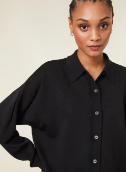 Maison Montagut Veste Boutonnee Col Polo En Laine Merinos - Gabriella><noscript><img width=