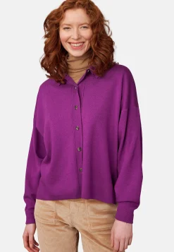 Maison Montagut Veste Boutonnee Col Polo En Laine Merinos - Gabriella><noscript><img width=