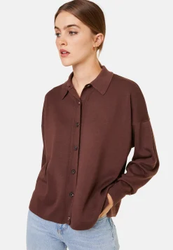 Maison Montagut Veste Boutonnee Col Polo En Laine Merinos - Gabriella><noscript><img width=